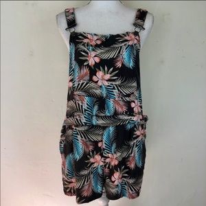 Bethany Mota Hawaiian print short overall jumpsuit